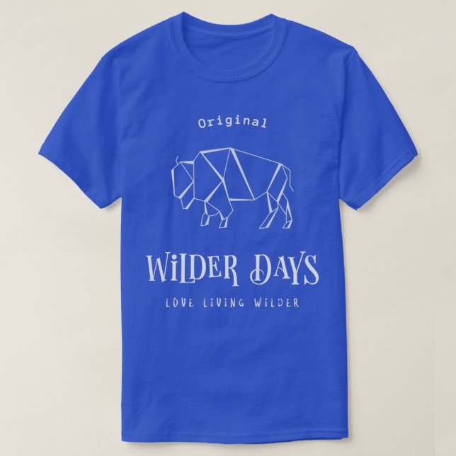 T-shirt Jours sauvages Origami Buffalo (Design devant)