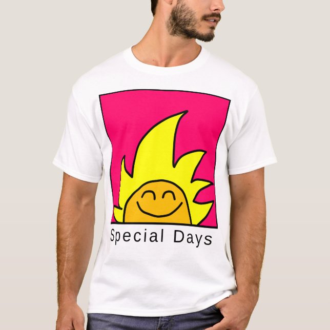 T-shirt Jours spéciaux Icône rose (Devant)