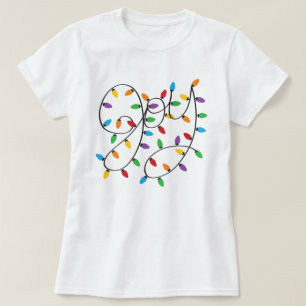 T-shirt Joy Christms Lights Holiday