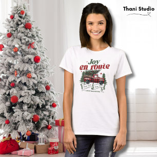 T-shirt Joy en route Noël commence Camion & X-Mas Arbre