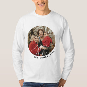 T-shirt Joy Minimalist Famille Noël 2024 cadeau de vacance