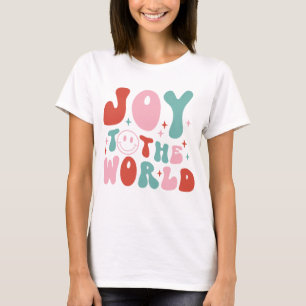 T-shirt Joy To The World Retro Christmas