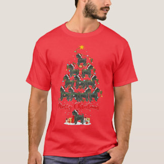 T-shirt Joyau de Noël Père Noël Schnauzer Chien Christ
