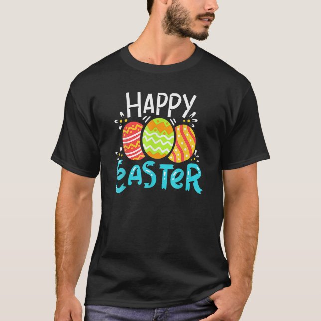 T-shirt Joyeuse chasse aux oeufs de Pâques Drôle thé de Pâ (Devant)