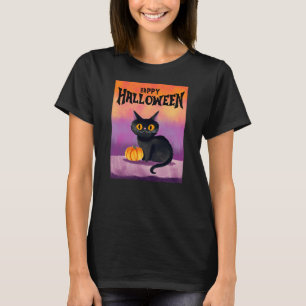 T-shirt Joyeuse chemise de chat Halloween