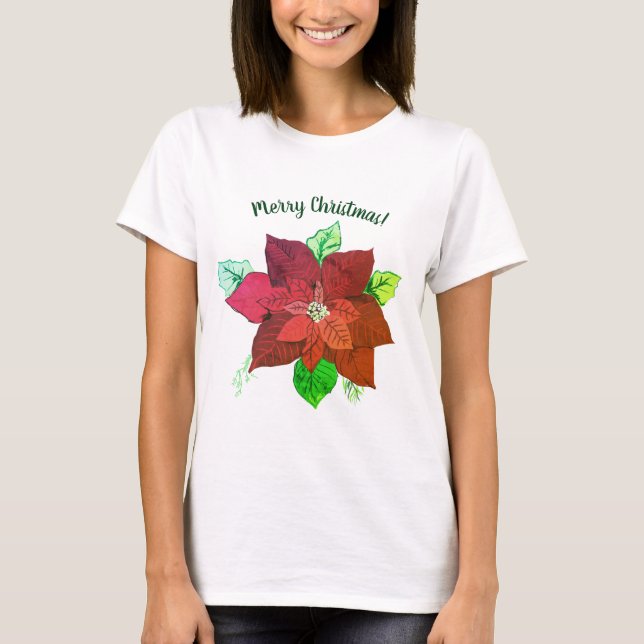 T-shirt Joyeuse chemise de Noël (Devant)