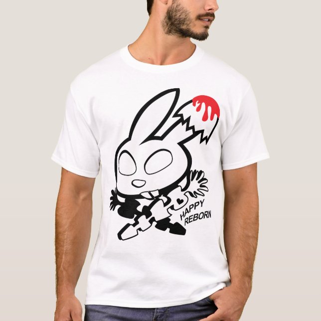 T-shirt Joyeuse confiture de fraise de lapin renaît sur co (Devant)