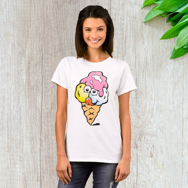 T-shirt Joyeuse crème glacée face (Créateur téléchargé)