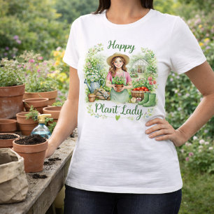 T-shirt Joyeuse dame de jardinage 