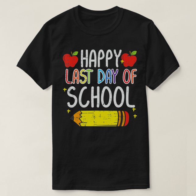 T-shirt Joyeuse Dernière Journée De L'École Apple Pencil M (Design devant)