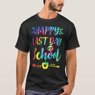 T-shirt Joyeuse Dernière Journée De L'École Tie Dye Étudia