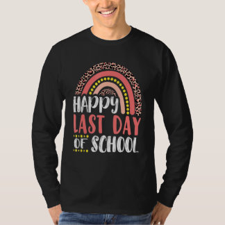T-shirt Joyeuse Dernière Journée D'Enseignant Étudiant Leo