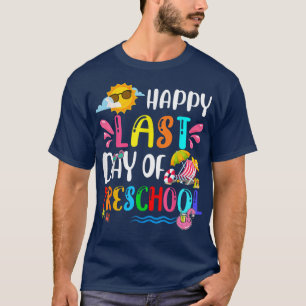 T-shirt Joyeuse Dernière Journée D'Été De L'École Préscola