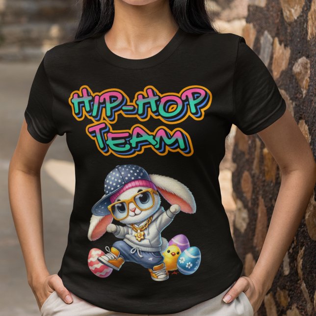T-shirt Joyeuse Équipe Hip-Hop Bunny de Pâques (Créateur téléchargé)