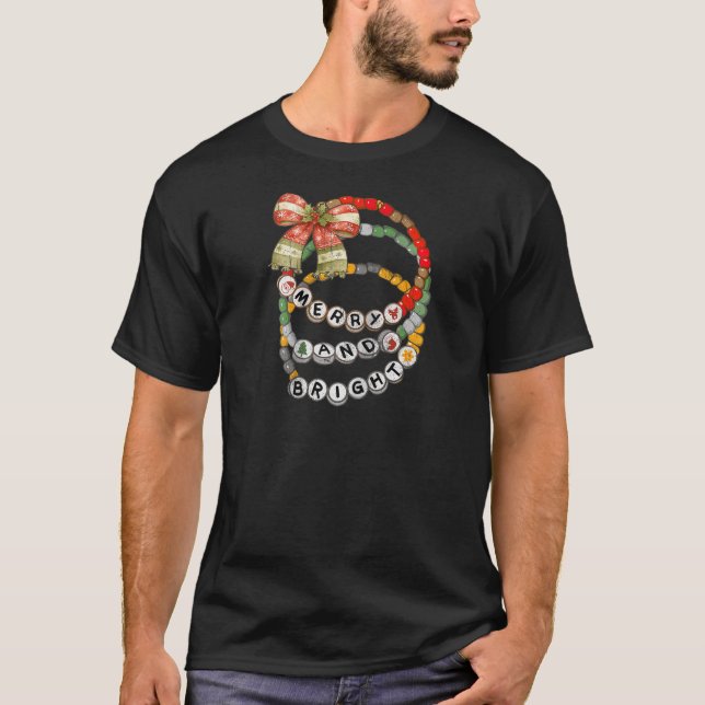 T-shirt Joyeuse et brillante Coquette Bow Christmas Femmes (Devant)