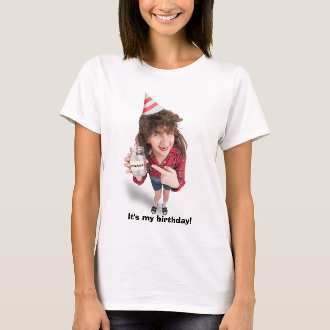 T-shirt Joyeuse femme de Redneck avec Humour de Moonshine (Devant)