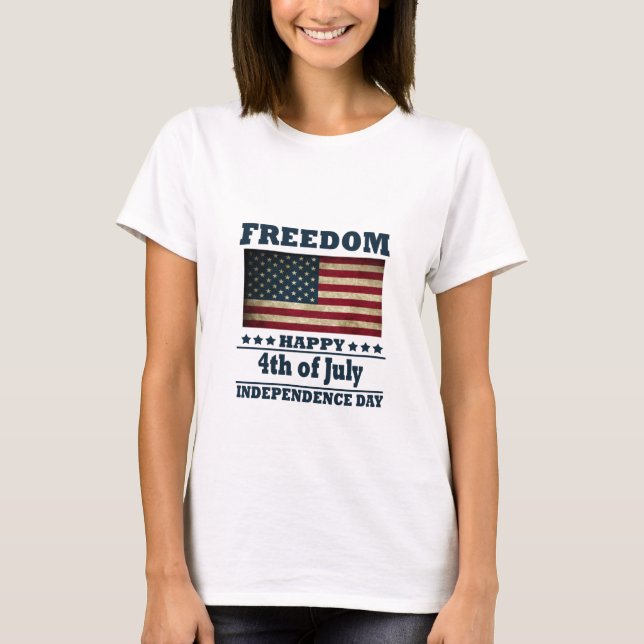 T-shirt Joyeuse fête 4 juillet l'indépendance (Devant)