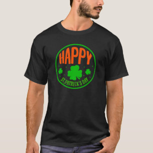 T-shirt Joyeuse fête de la Saint-Patrick dessin de cercle-