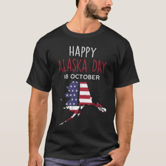 T-shirt Joyeuse fête de l'Alaska 18 octobre