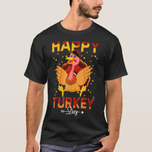 T-shirt Joyeuse fête de Thanksgiving dinde d'automne autom