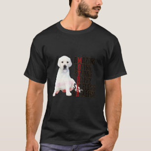 T-shirt Joyeuse fête des mères Blanc Labrador Chien maman 