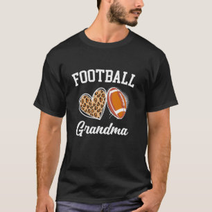 T-shirt Joyeuse Fête des Mères Football Grand-mère Leopard