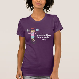 T-shirt Joyeuse Fête des Mères - Maman jongleuse heureuse