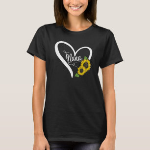 T-shirt Joyeuse Fête des Mères Nana Maman Mère Coeur Daisy