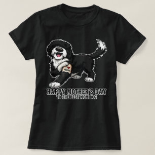 T-shirt Joyeuse Fête des Mères Sheepadoodle Maman Chien