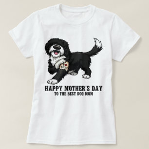 T-shirt Joyeuse Fête des Mères Sheepadoodle Maman Chien