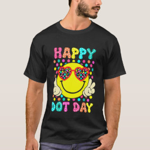 T-shirt Joyeuse Fête des Points Visage Souriant Enseignant