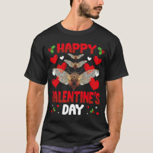 T-shirt Joyeuse fête des Valentines Cicada Heart Love Anim