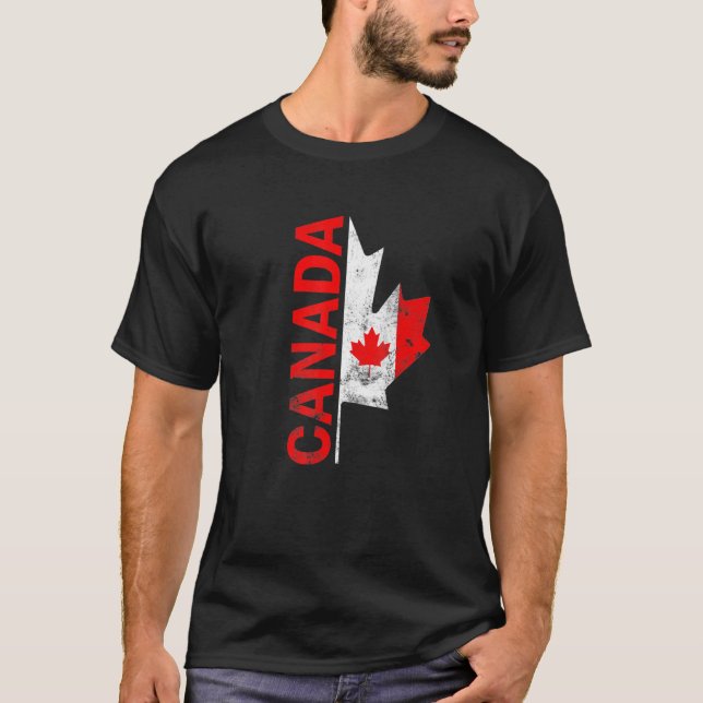 T-shirt Joyeuse fête du Canada Drapeau canadien Rindeer Pa (Devant)