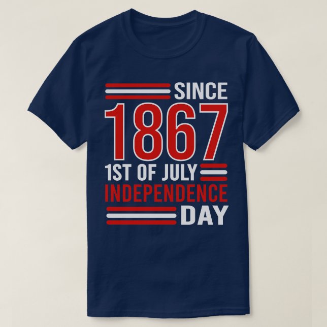 T-shirt joyeuse fête du canada indépendance 2020 (Design devant)