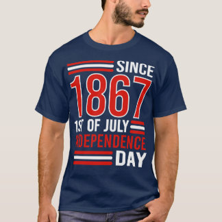 T-shirt joyeuse fête du canada indépendance 2020