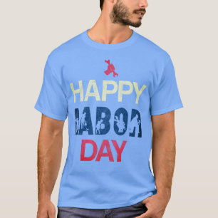 T-shirt Joyeuse Fête Du Travail En Rouge Blanc Bleu