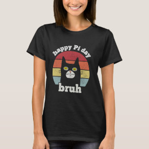 T-shirt Joyeuse Fête Pi prof de maths Fête Pi Drôle Chat V