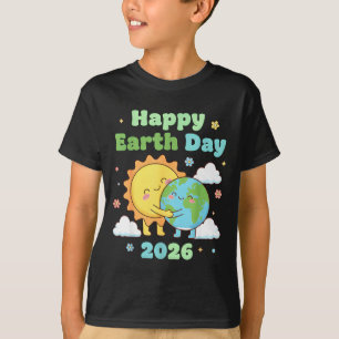 T-shirt Joyeuse journée de la terre 2026 joli soleil étrei