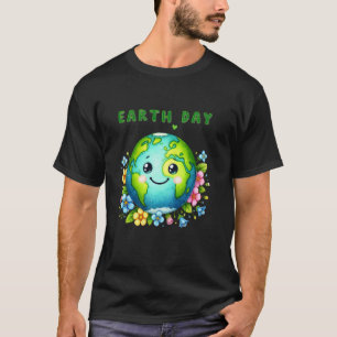 T-shirt Joyeuse Journée de la Terre Sauvez la Planète Enfa