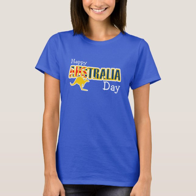 T-shirt Joyeuse journée de l'Australie tee (Devant)
