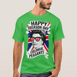 T-shirt Joyeuse journée de trahison Drôle Reine Elizabeth
