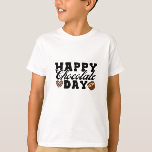 T-shirt Joyeuse journée du chocolat, Joyeuse de l'amoureux