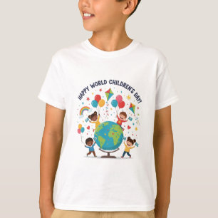 T-shirt « Joyeuse Journée mondiale de l'enfance »