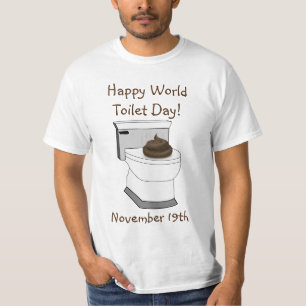 T-shirt Joyeuse Journée mondiale des toilettes Funny Holid