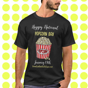T-shirt Joyeuse Journée nationale du maïs soufflé - 19 jan