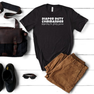 T-shirt Joyeuse lettre blanche de la fête des Premiers Pèr