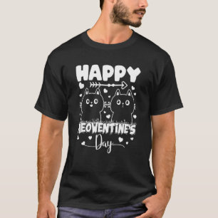 T-shirt Joyeuse Meowentine Saint-Valentin Amusant Design M