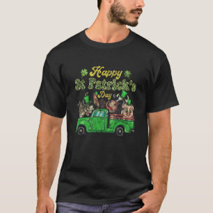 T-shirt Joyeuse Saint-Patrick Cochon Génisse Poulet Animau
