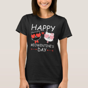 T-shirt Joyeuse Saint-Valentin Drôle de chat mignon Saint-