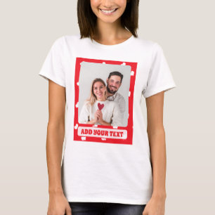 T-shirt Joyeuse Saint-Valentin Moderne Motif d'Amour